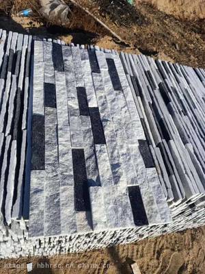 2020年新款天然外墙文化石 云灰色文化石 外墙蘑菇石 板岩石材加工厂